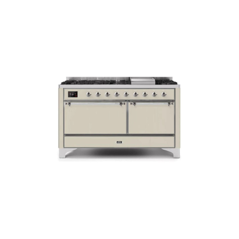 ILVE Majestic II Series 60 Inch Dual Fuel Freestanding Range Gas/Propane (UM15FDQNS3)