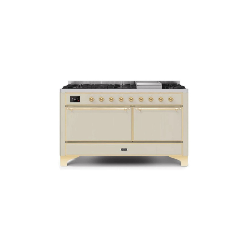 ILVE Majestic II Series 60 Inch Dual Fuel Freestanding Range Gas/Propane - UM15FDQNS3