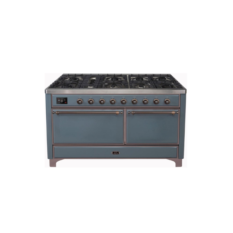 ILVE Majestic II Series 60 Inch Dual Fuel Freestanding Range Gas/Propane - UM15FDQNS3