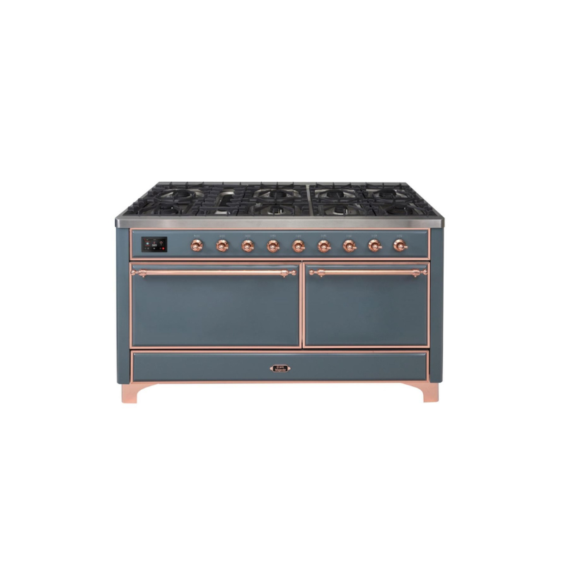 ILVE Majestic II Series 60 Inch Dual Fuel Freestanding Range Gas/Propane - UM15FDQNS3