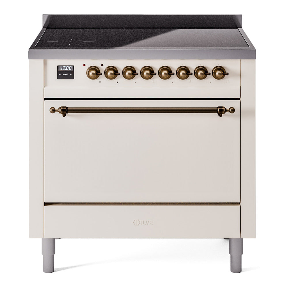 ILVE Nostalgie II 36" Electric Range with 6 Induction Elements Solid Door UPI366QNMP