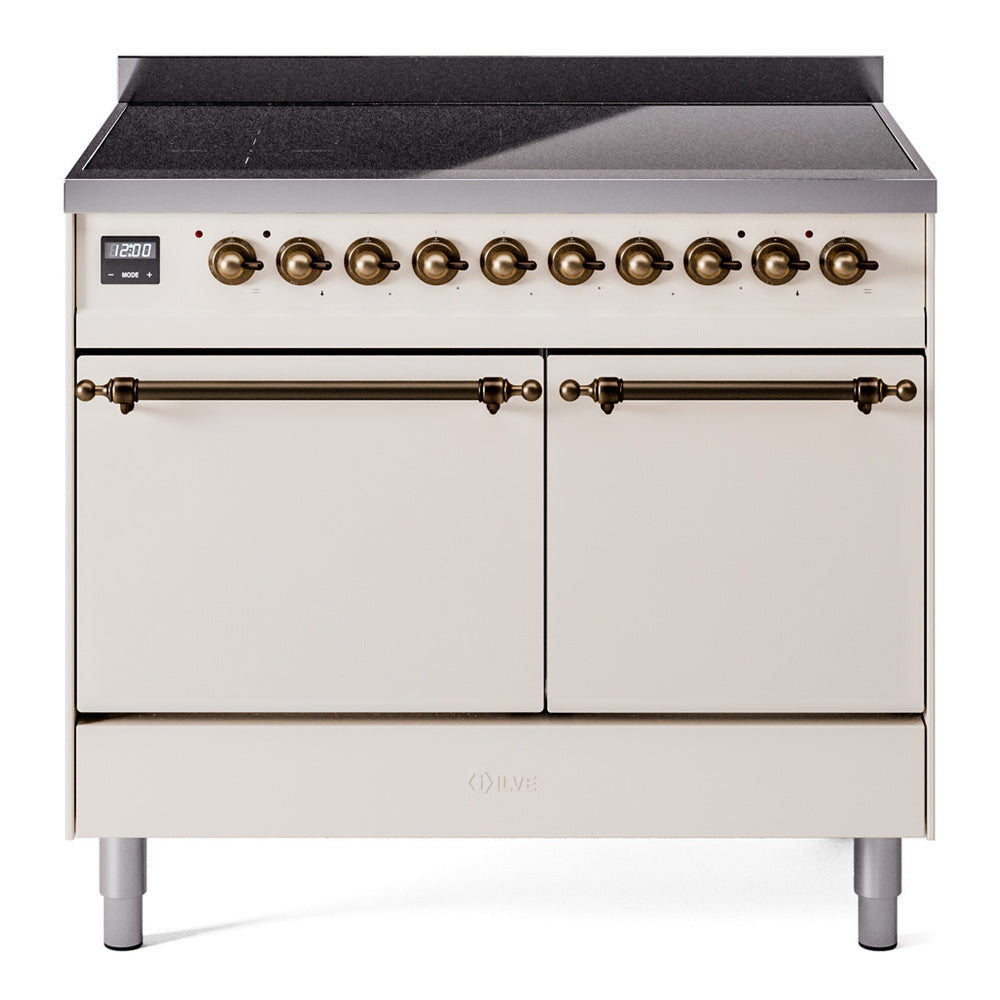 ILVE Nostalgie II 40" Electric Range with 6 Induction Elements Solid Door UPDI406QNMP