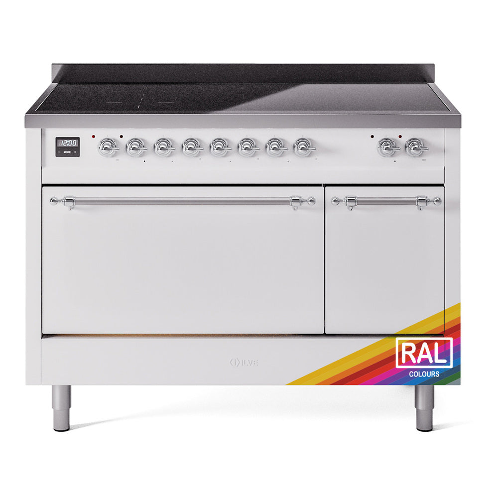 ILVE Nostalgie II 48" Electric Range with 6 Induction Elements Solid Door - UPI486QNMP