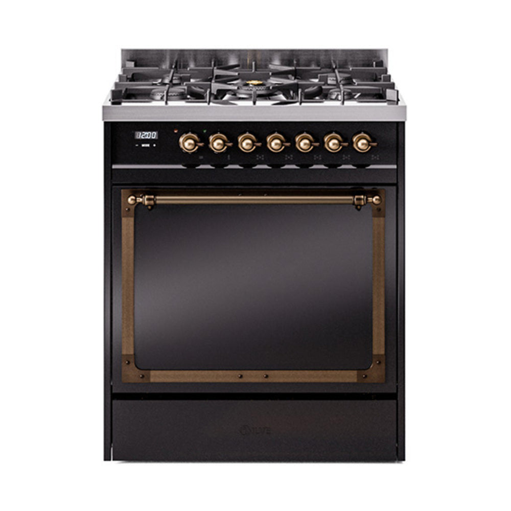 ILVE Nostalgie II Noblesse 30″ Dual Fuel Range Solid Door - UN30QNMP