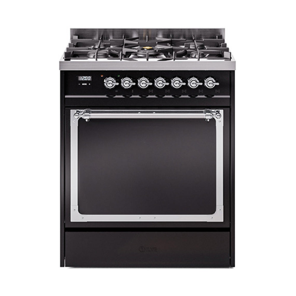 ILVE Nostalgie II Noblesse 30″ Dual Fuel Range Solid Door - UN30QNMP