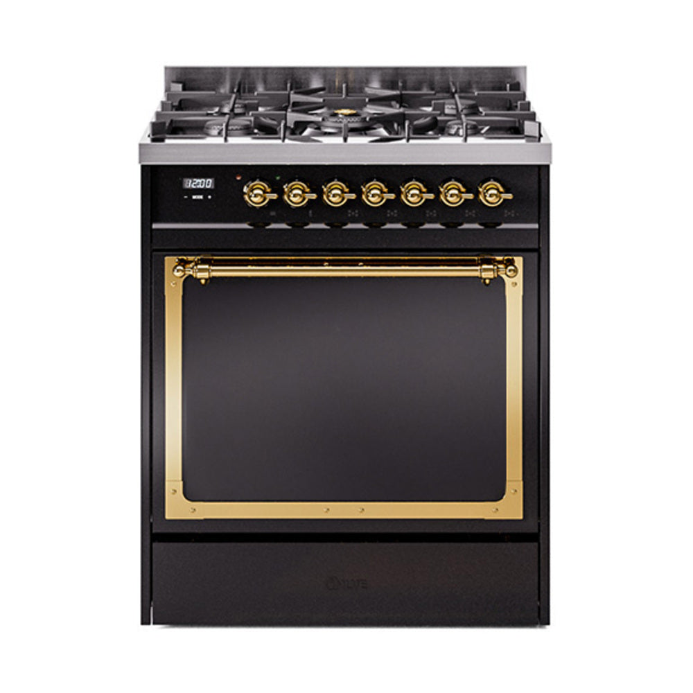 ILVE Nostalgie II Noblesse 30″ Dual Fuel Range Solid Door - UN30QNMP