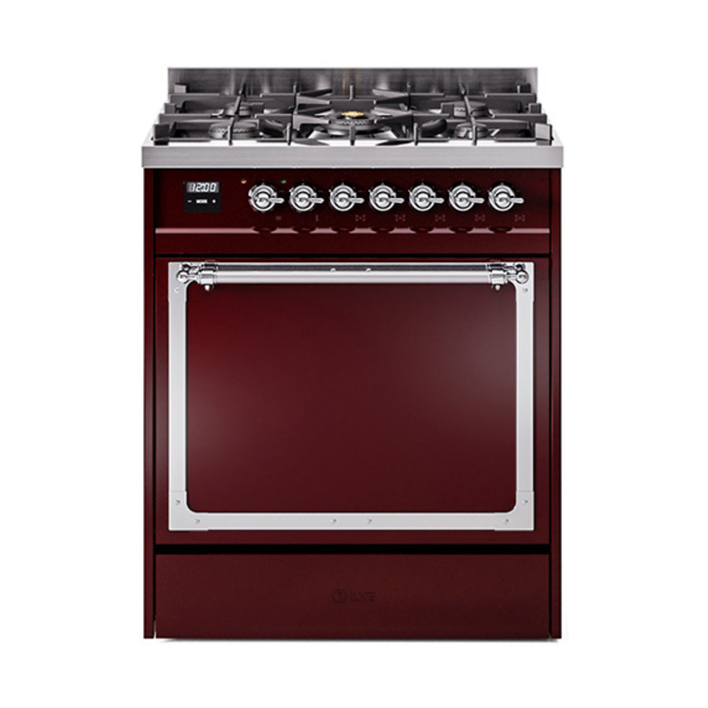 ILVE Nostalgie II Noblesse 30″ Dual Fuel Range Solid Door - UN30QNMP