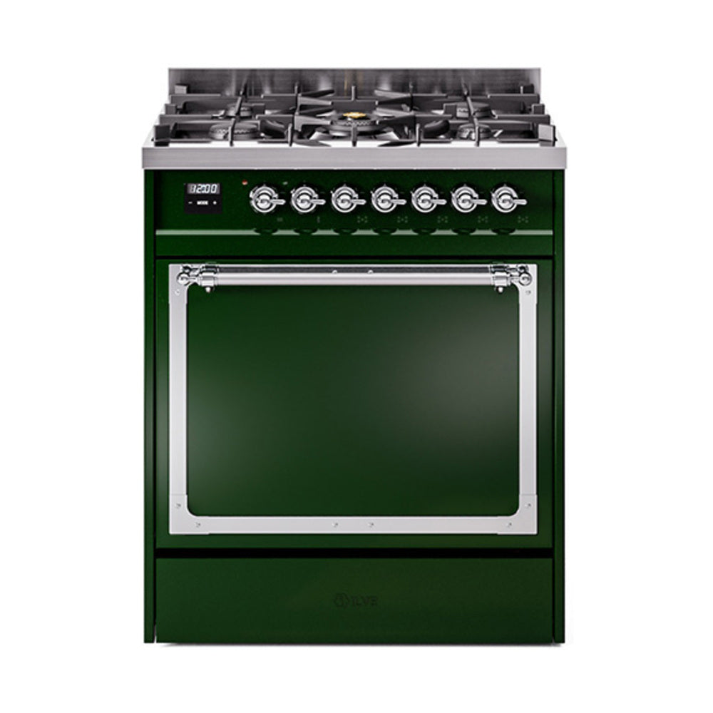 ILVE Nostalgie II Noblesse 30″ Dual Fuel Range Solid Door - UN30QNMP