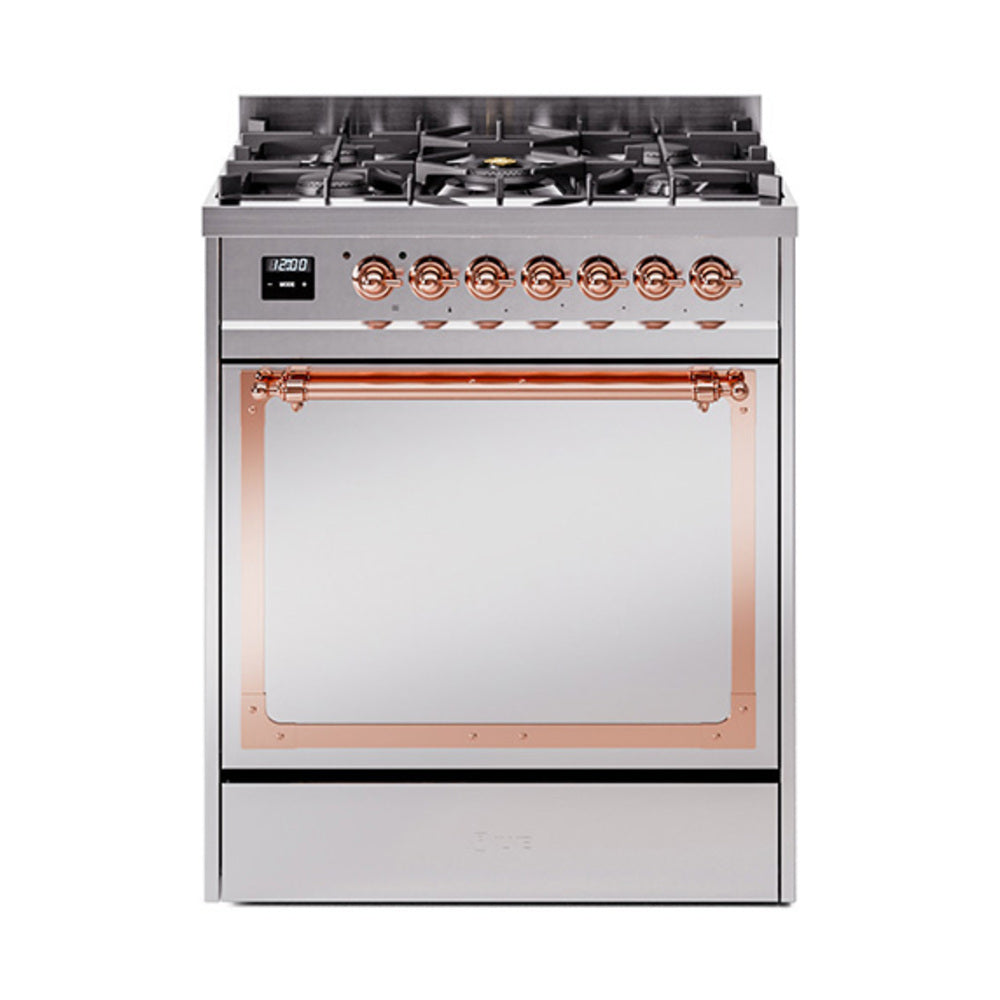ILVE Nostalgie II Noblesse 30″ Dual Fuel Range Solid Door - UN30QNMP