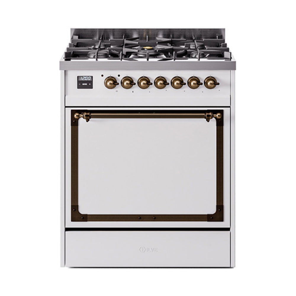 ILVE Nostalgie II Noblesse 30″ Dual Fuel Range Solid Door - UN30QNMP