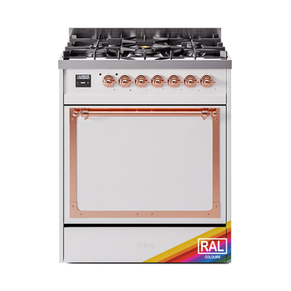 ILVE Nostalgie II Noblesse 30″ Dual Fuel Range Solid Door - UN30QNMP