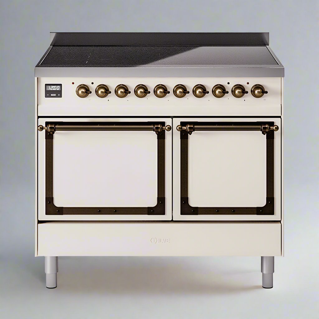 ILVE Nostalgie II Noblesse 40″ Induction Freestanding Range with Solid Door UNDI406QNMP