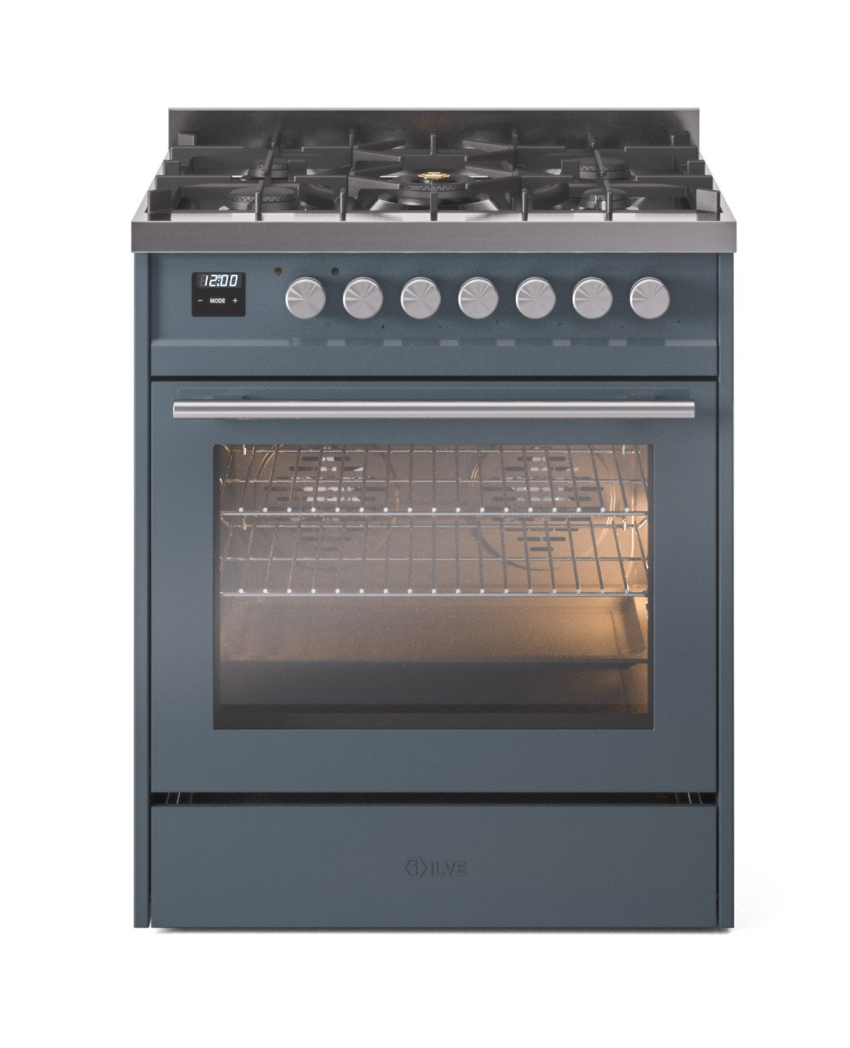 ILVE Professional Plus II 30Inch Freestanding Dual Fuel Range with 5 Sealed Burner - UP30WMP