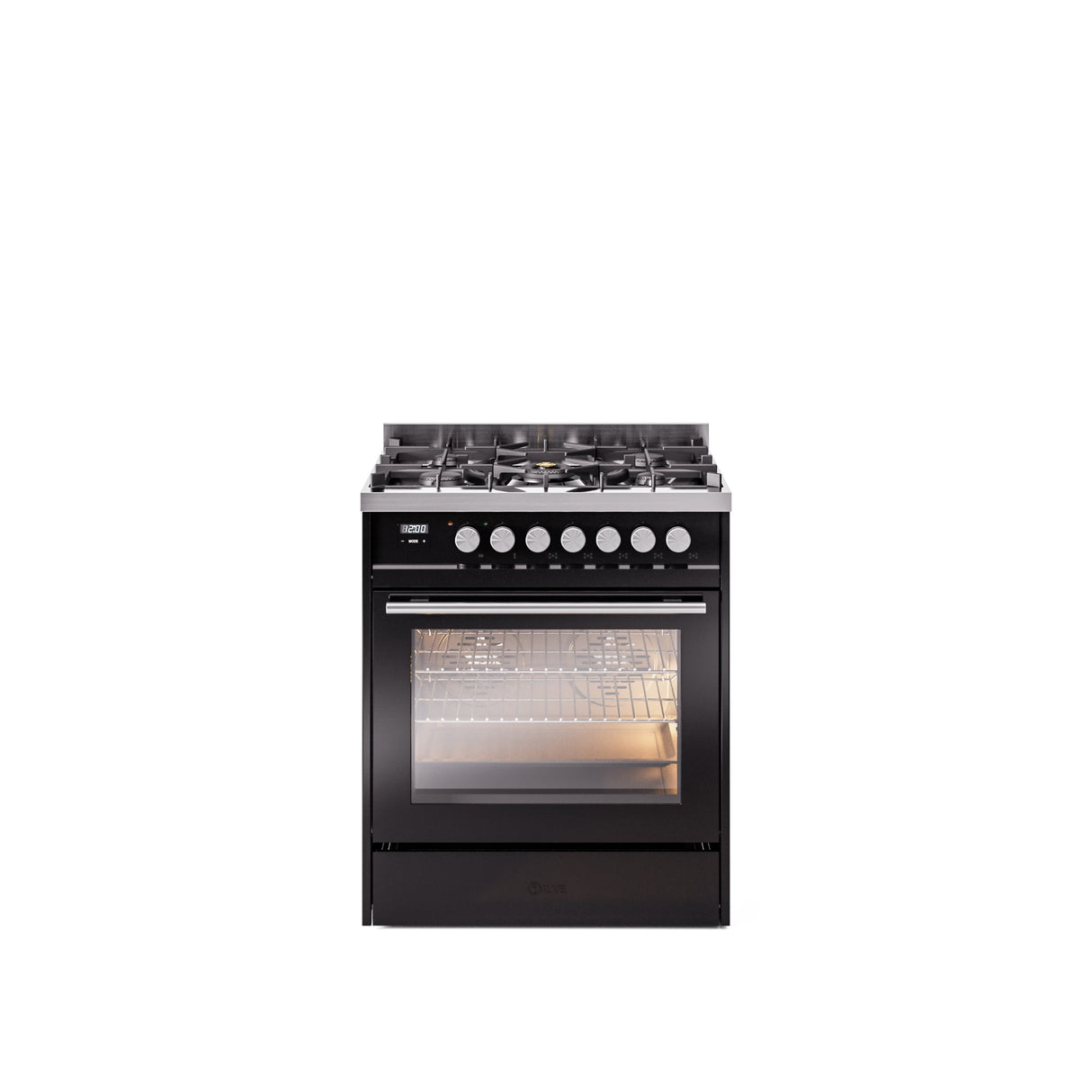 ILVE Professional Plus II 30Inch Freestanding Dual Fuel Range with 5 Sealed Burner - UP30WMP