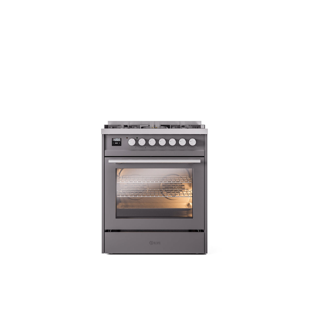 ILVE Professional Plus II 30Inch Freestanding Dual Fuel Range with 5 Sealed Burner - UP30WMP