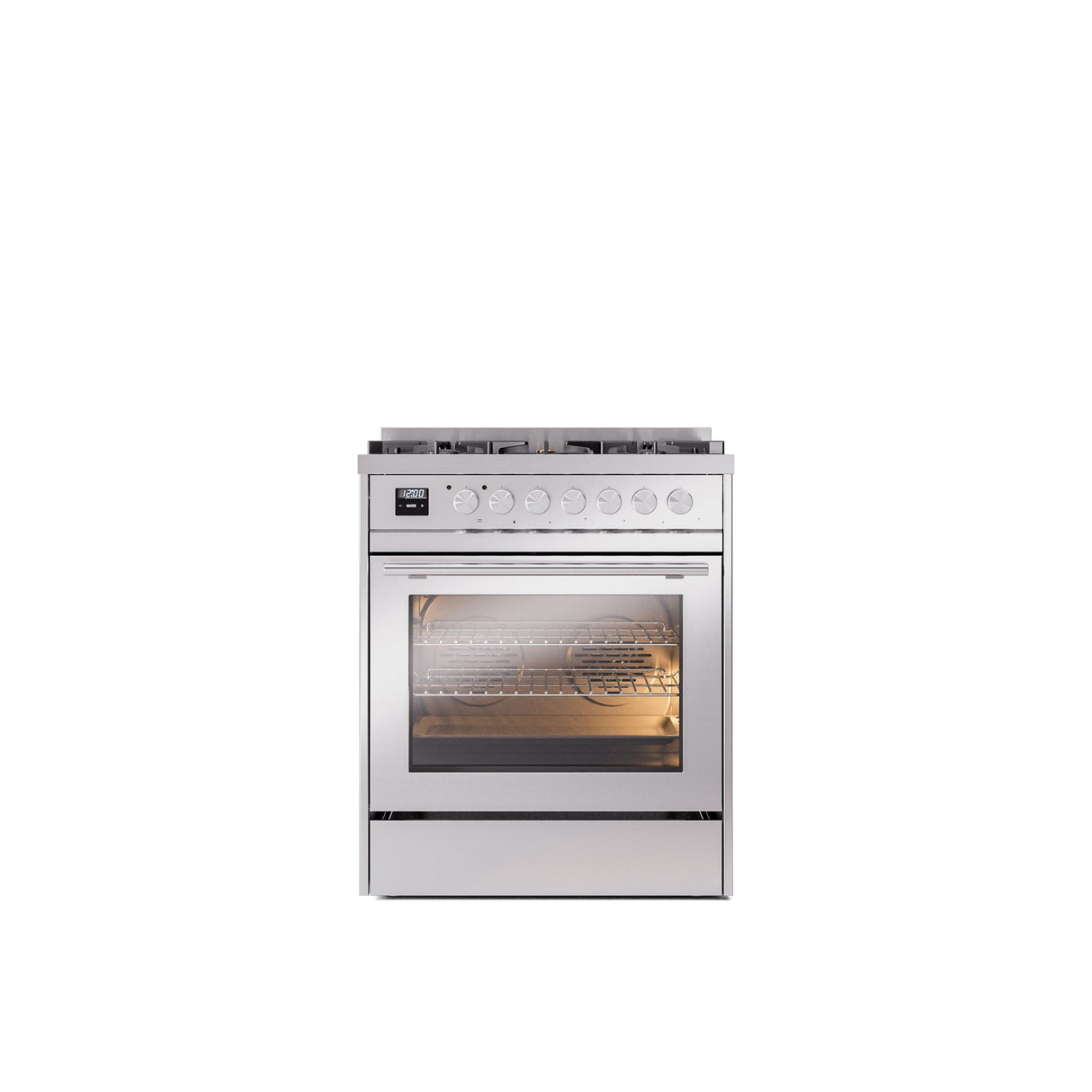 ILVE Professional Plus II 30Inch Freestanding Dual Fuel Range with 5 Sealed Burner - UP30WMP