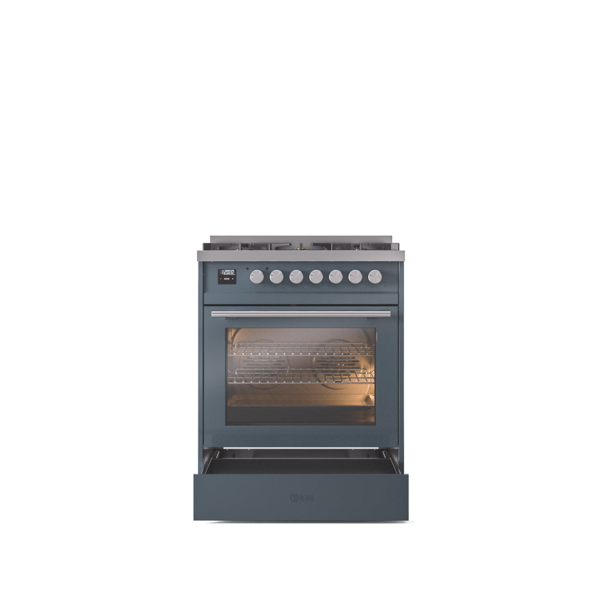 ILVE Professional Plus II 30Inch Freestanding Dual Fuel Range with 5 Sealed Burner UP30WMP