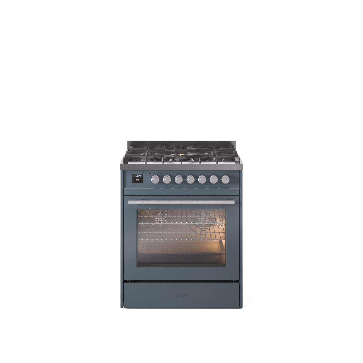 ILVE Professional Plus II 30Inch Freestanding Dual Fuel Range with 5 Sealed Burner - UP30WMP
