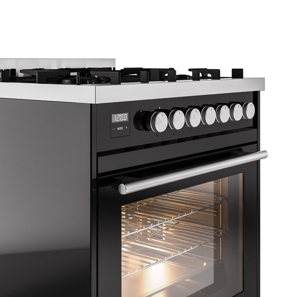 ILVE Professional Plus II 30Inch Freestanding Dual Fuel Range with 5 Sealed Burner - UP30WMP