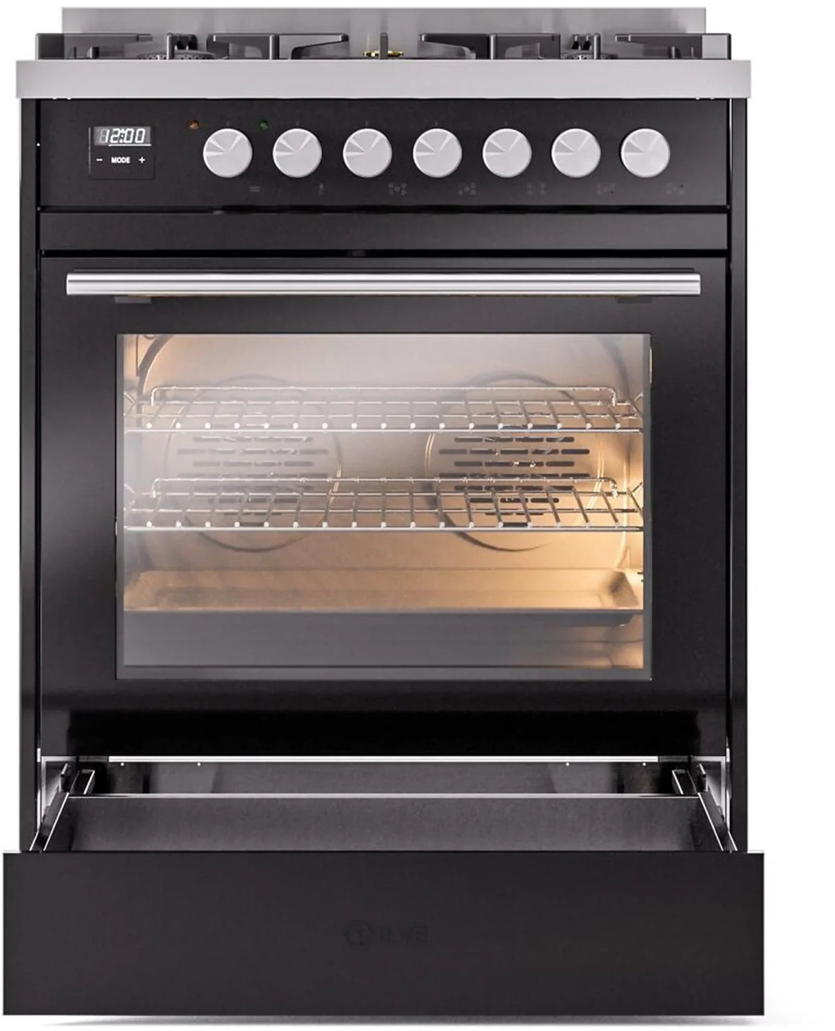 ILVE Professional Plus II 30Inch Freestanding Dual Fuel Range with 5 Sealed Burner - UP30WMP