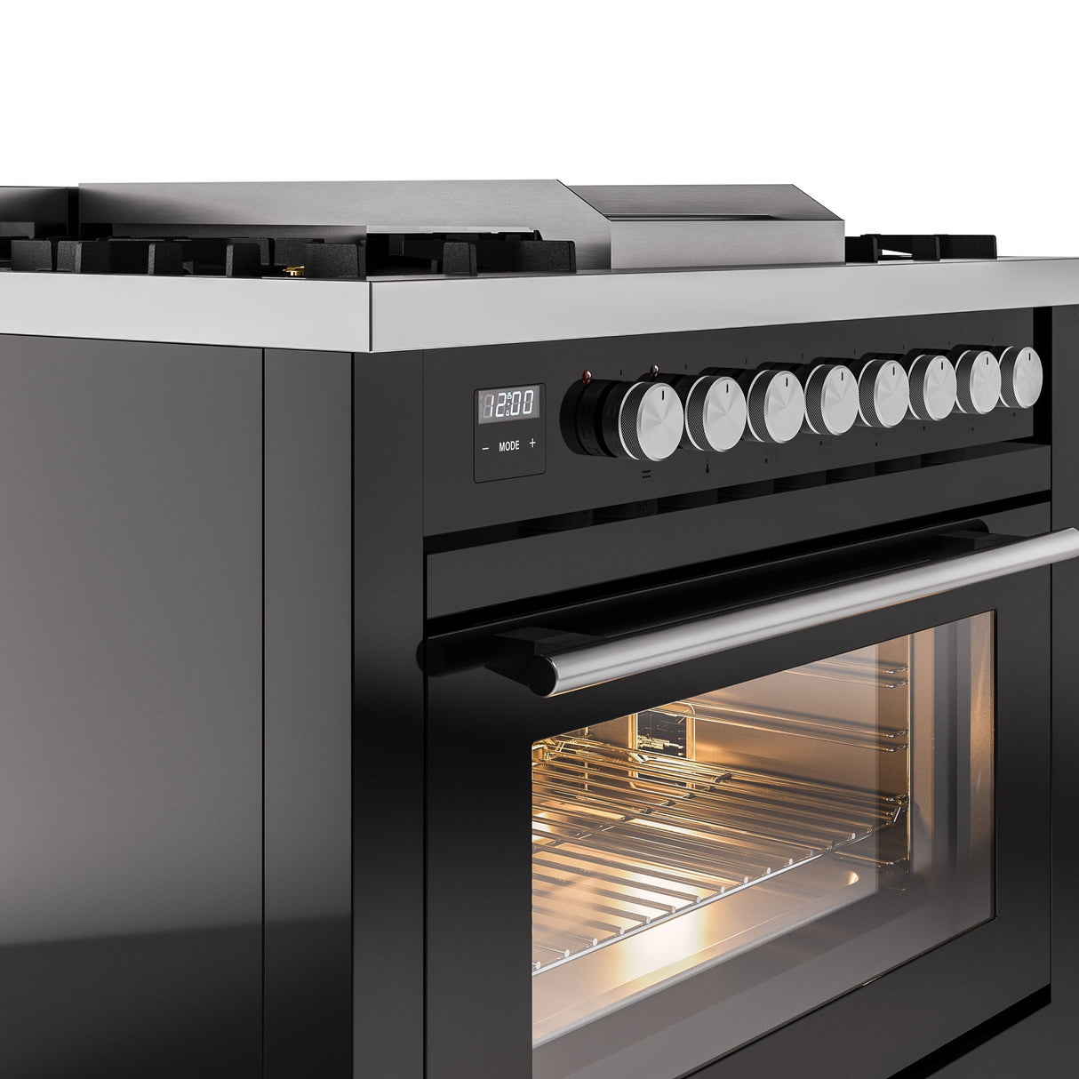 ILVE Professional Plus II 36Inch Freestanding Dual Fuel Range with 6 Sealed Burner - UP36FWMP