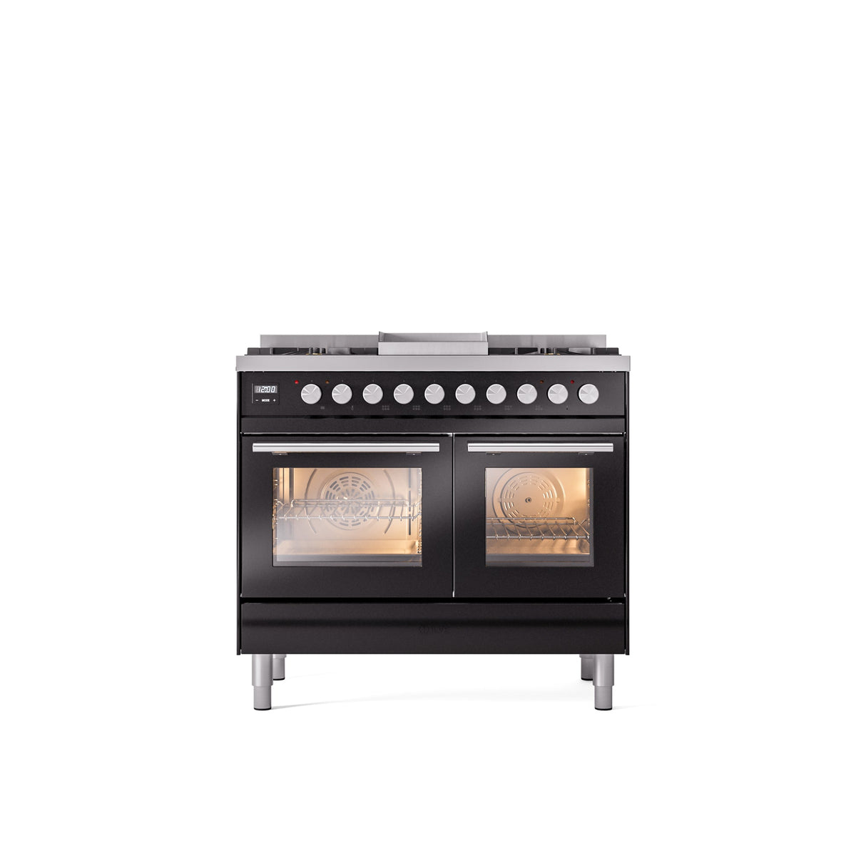 ILVE Professional Plus II 40Inch Freestanding Dual Fuel Range with 6 Sealed Burner UPD40FWMP