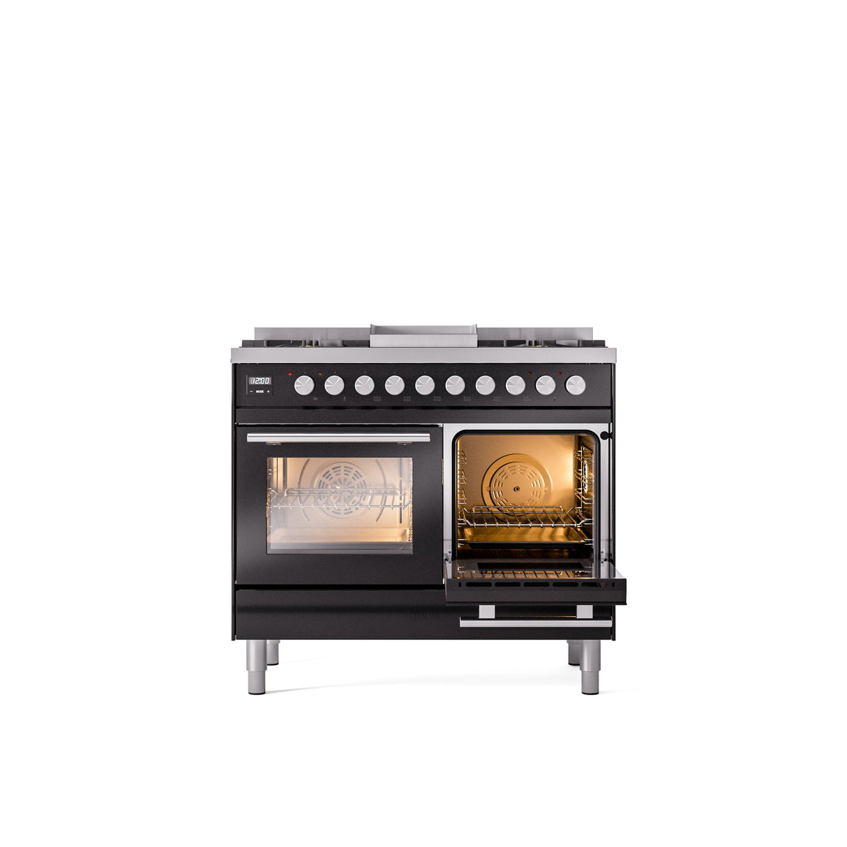 ILVE Professional Plus II 40Inch Freestanding Dual Fuel Range with 6 Sealed Burner - UPD40FWMP