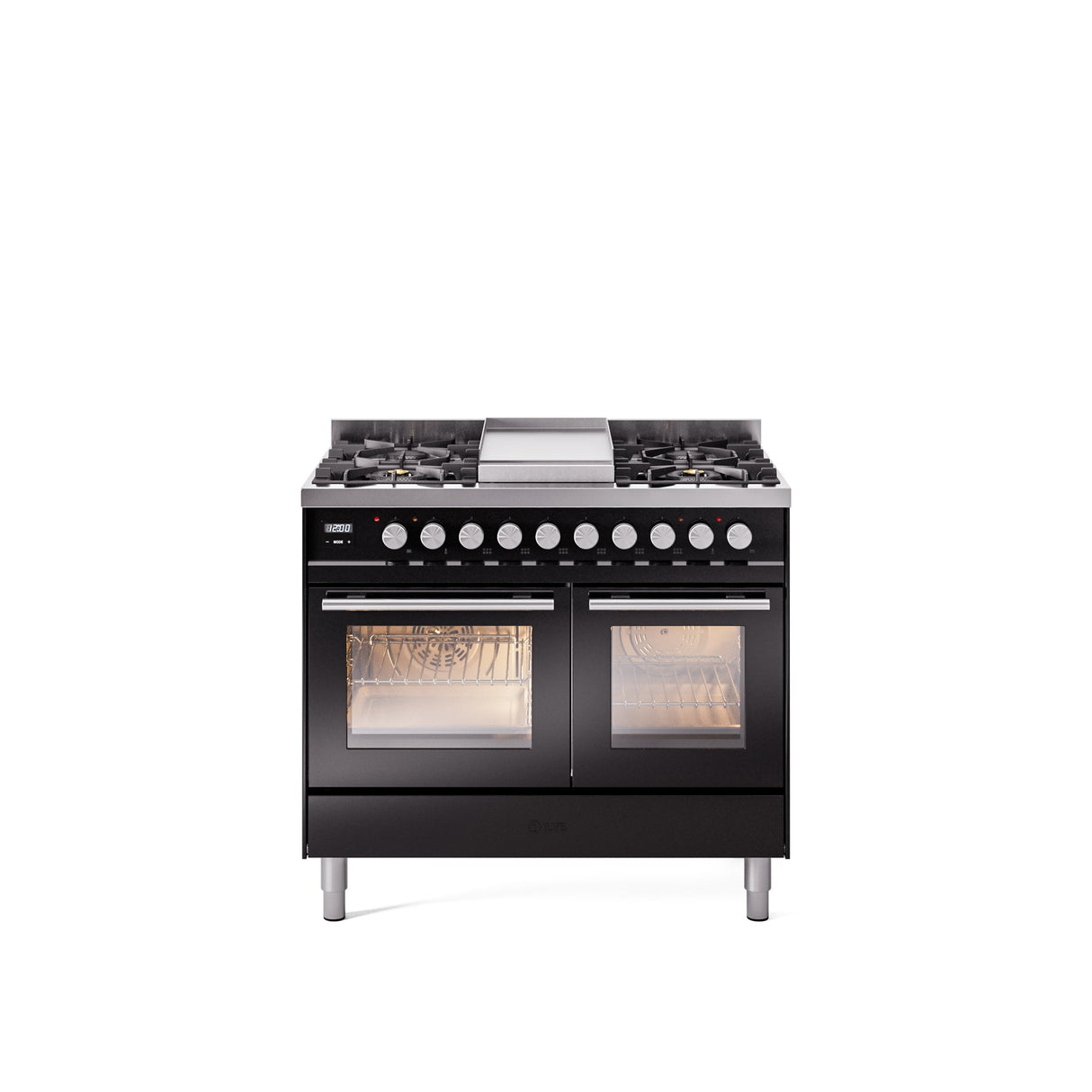 ILVE Professional Plus II 40Inch Freestanding Dual Fuel Range with 6 Sealed Burner - UPD40FWMP