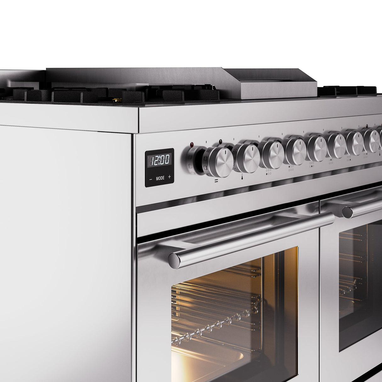 ILVE Professional Plus II 40Inch Freestanding Dual Fuel Range with 6 Sealed Burner - UPD40FWMP