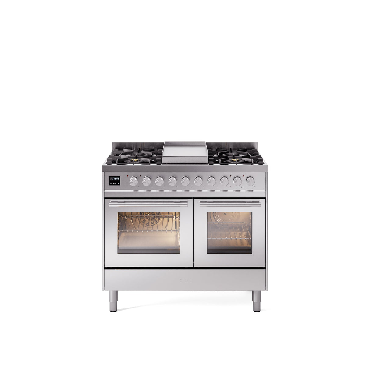 ILVE Professional Plus II 40Inch Freestanding Dual Fuel Range with 6 Sealed Burner - UPD40FWMP