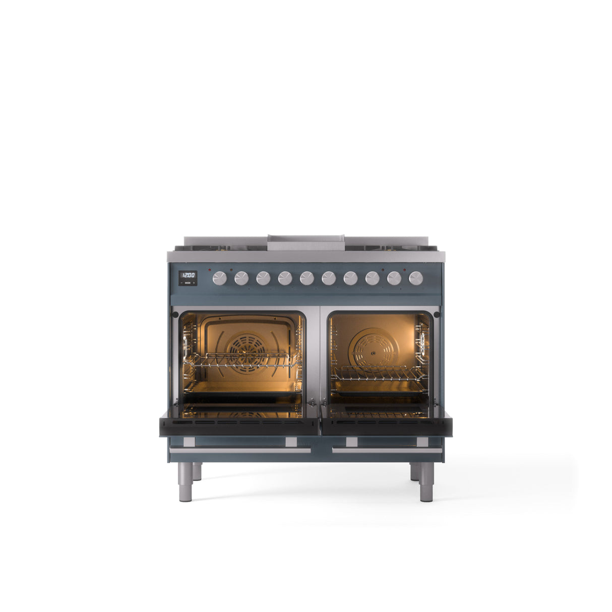 ILVE Professional Plus II 40Inch Freestanding Dual Fuel Range with 6 Sealed Burner - UPD40FWMP