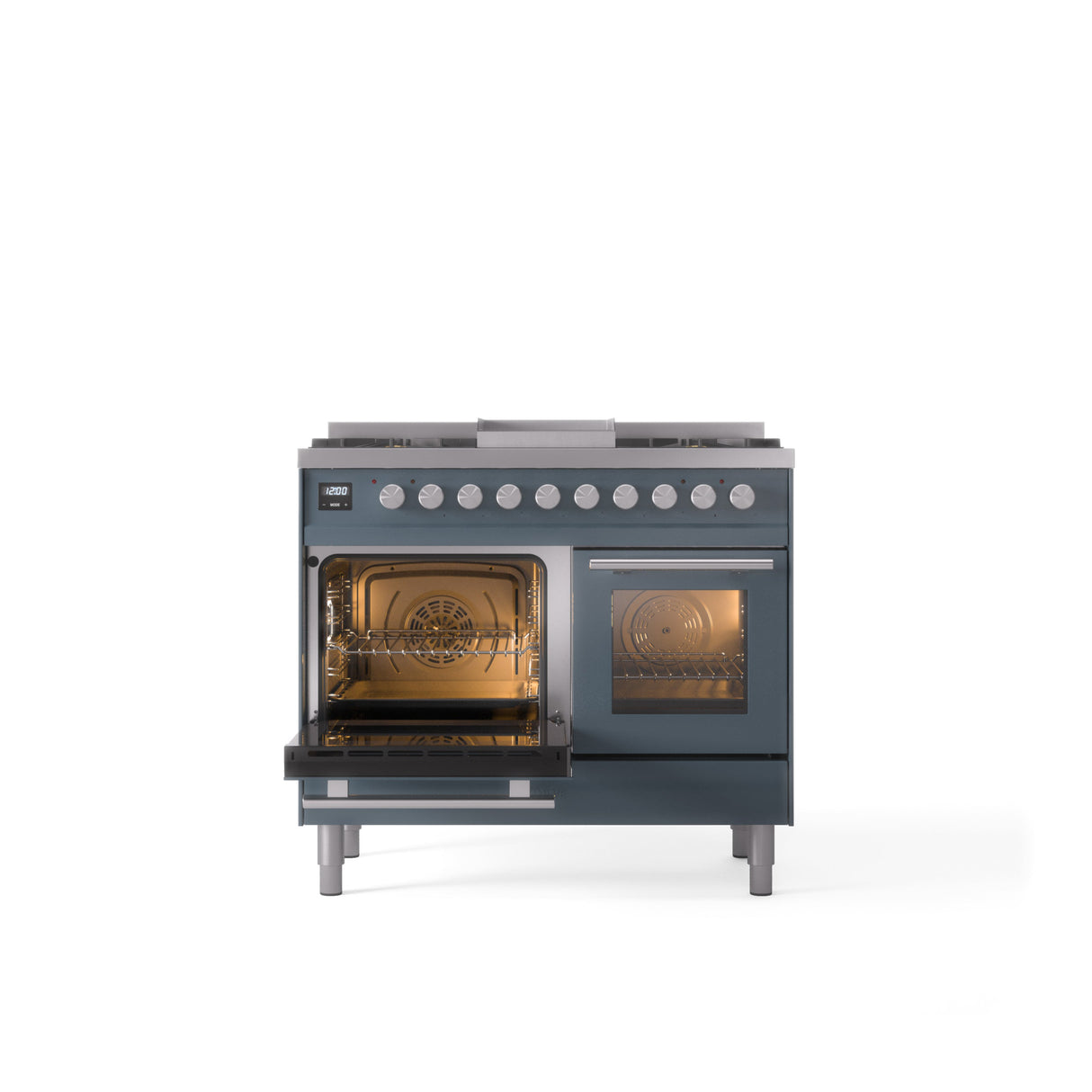 ILVE Professional Plus II 40Inch Freestanding Dual Fuel Range with 6 Sealed Burner - UPD40FWMP