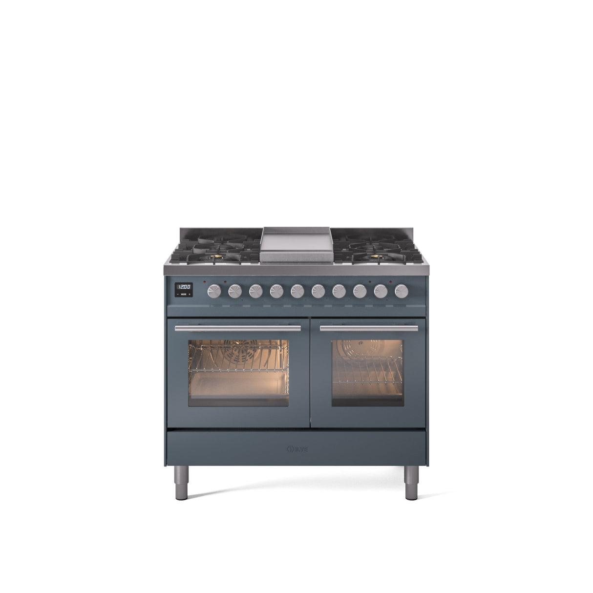 ILVE Professional Plus II 40Inch Freestanding Dual Fuel Range with 6 Sealed Burner - UPD40FWMP