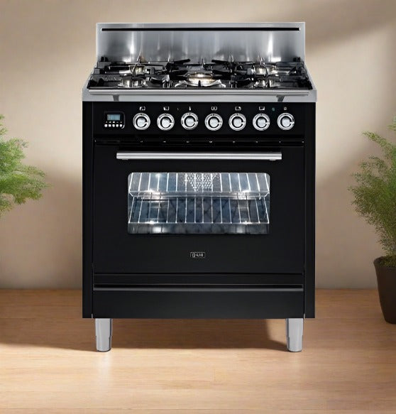 ILVE Professional Plus Series 30 Inch Freestanding Range Gas/Propane, Chrome Trim - UPW76DVGGN