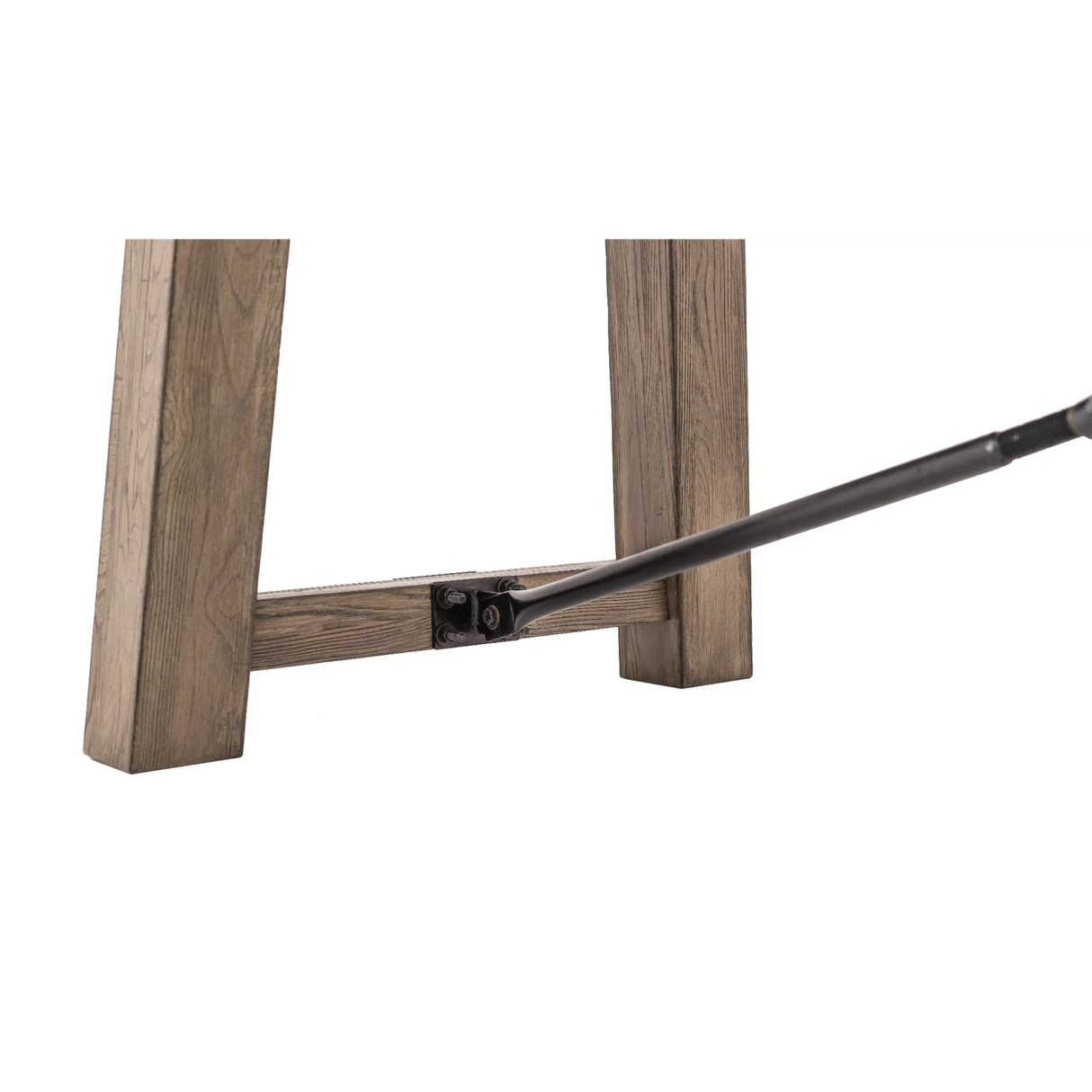 Plank & Hide Isaac Shuffleboard Table with Free Bowling Pin Set