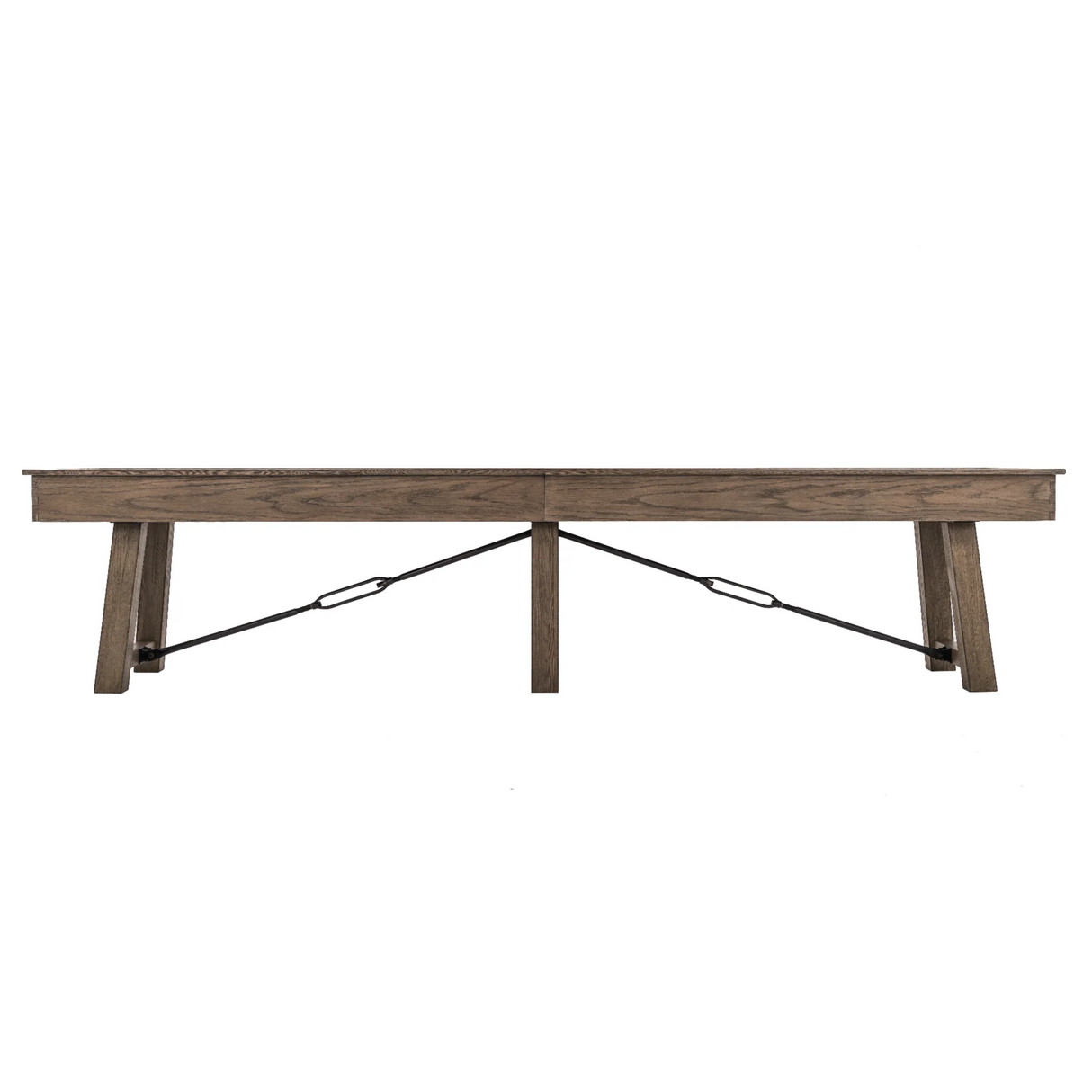 Plank & Hide Isaac Shuffleboard Table with Free Bowling Pin Set