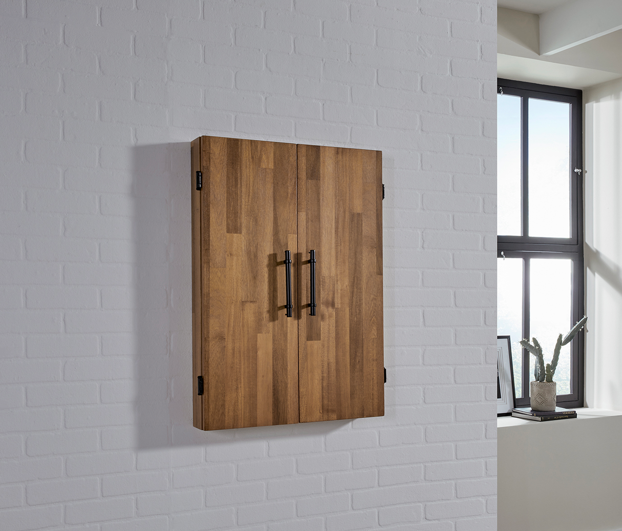 American Heritage Billiards Knoxville Dartboard Cabinet (Acacia)