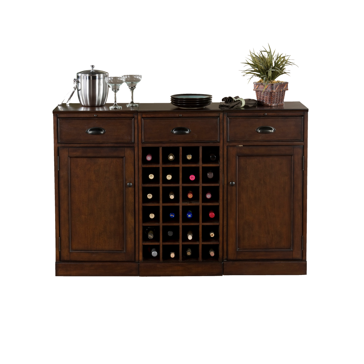 American Heritage Billiards Natalia Wine Cabinet (Navajo)