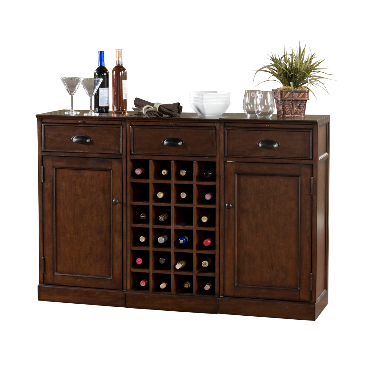 American Heritage Billiards Natalia Wine Cabinet (Navajo)