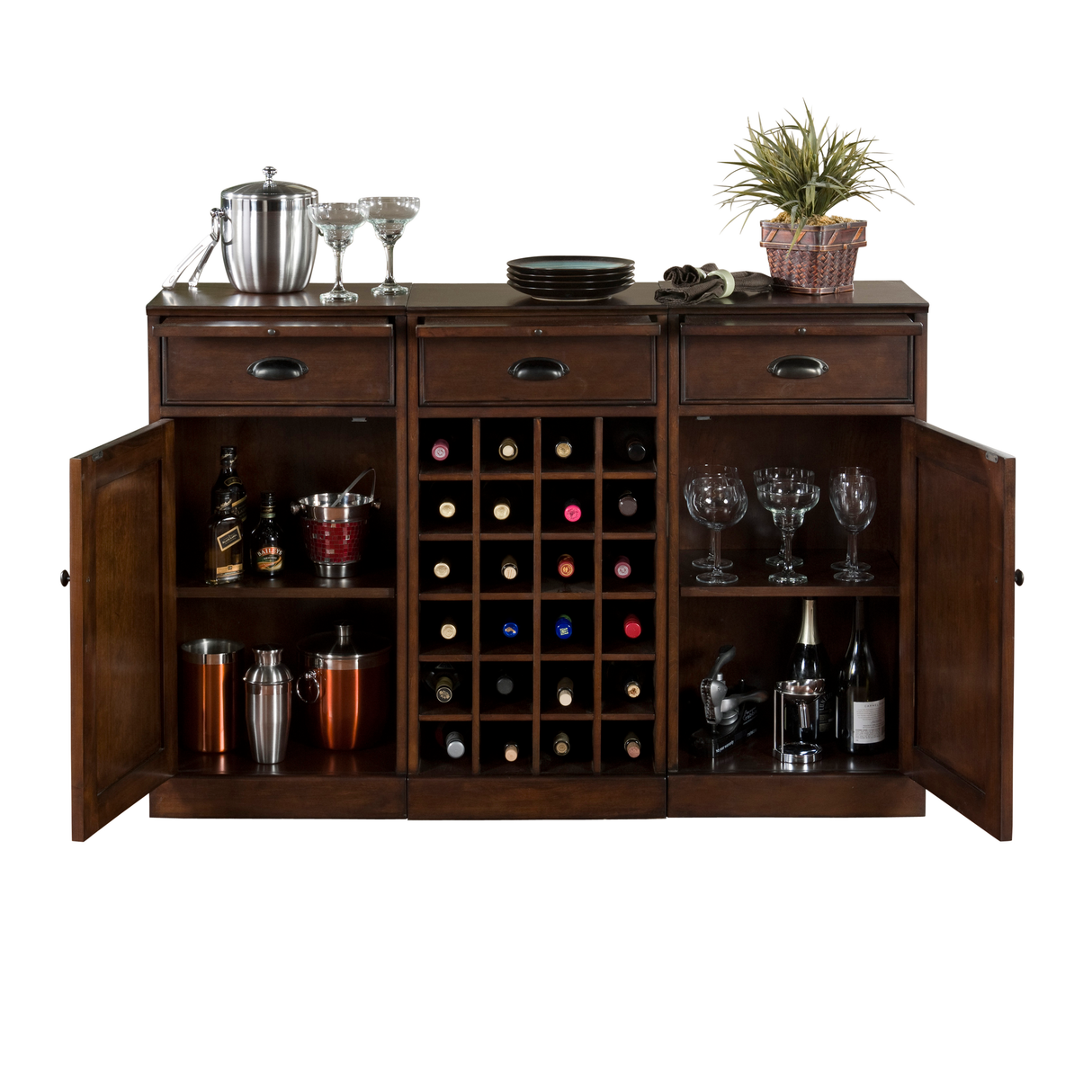 American Heritage Billiards Natalia Wine Cabinet (Navajo)