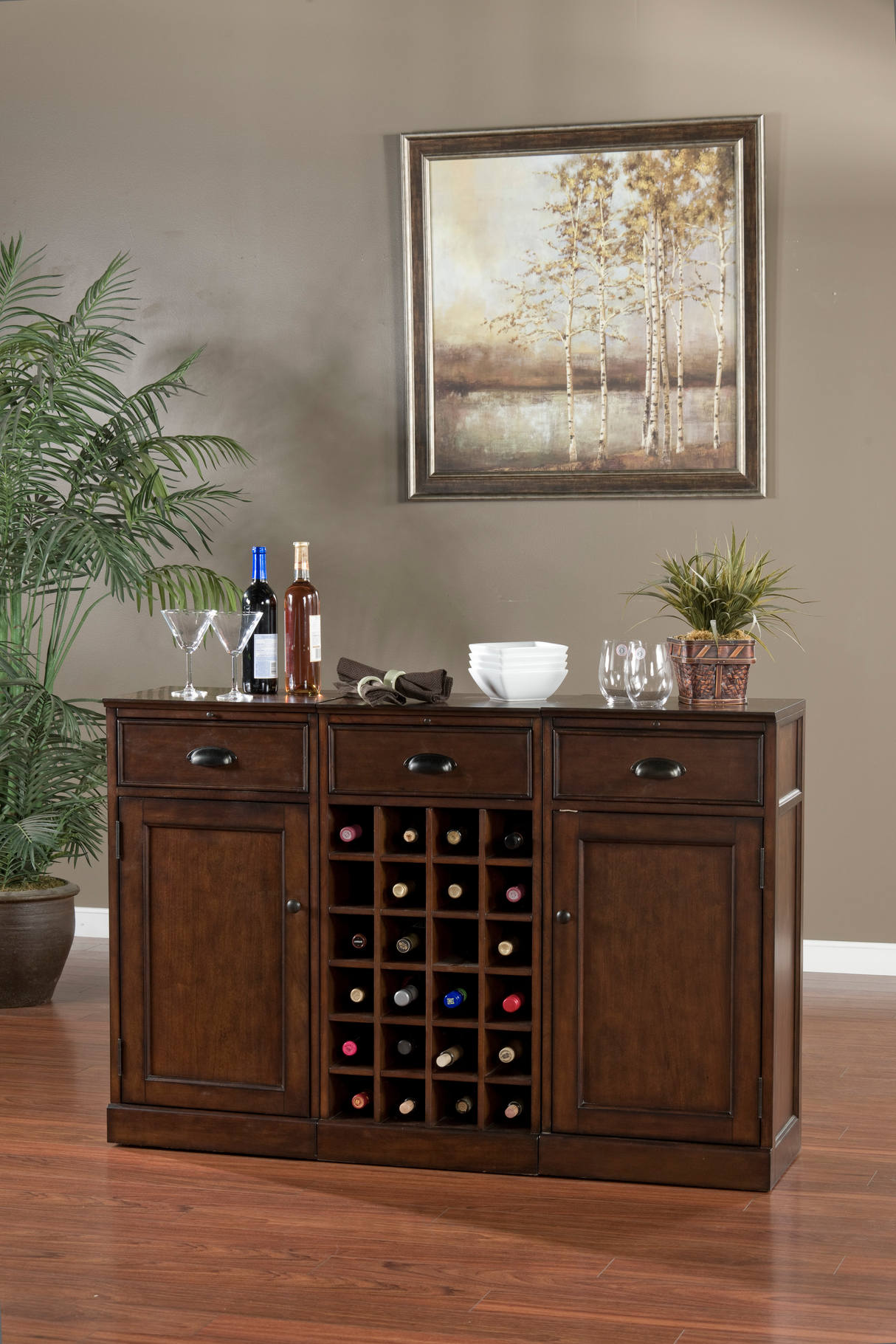 American Heritage Billiards Natalia Wine Cabinet (Navajo)