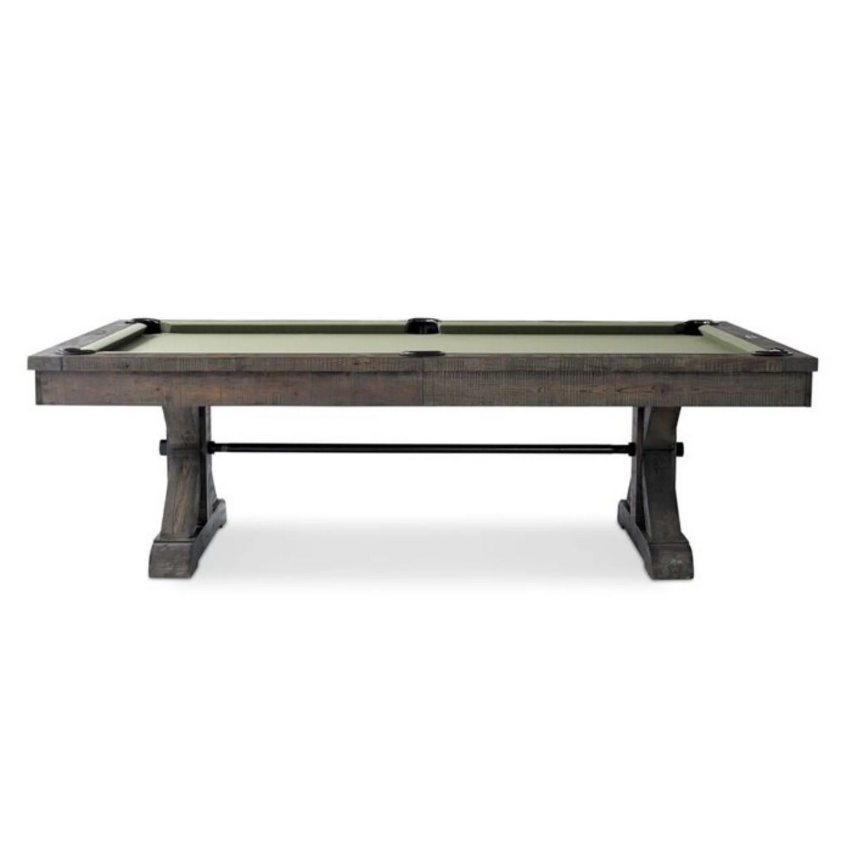 Plank & Hide Otis Wood Pool Table with Free Accessory Kit
