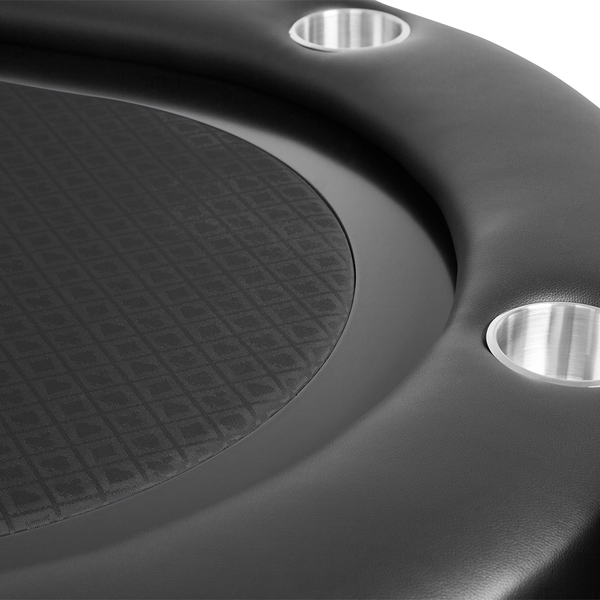 BBO Poker Tables Elite Black Oval Poker Table 10 Person
