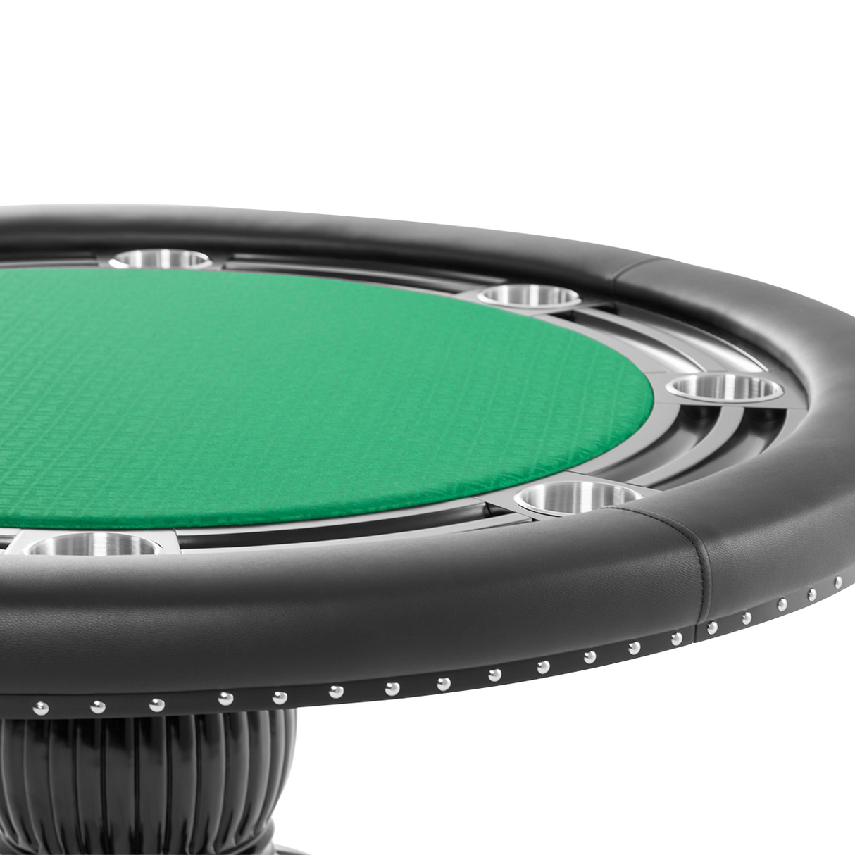 BBO Poker Tables Nighthawk Black Round Poker Table 8 Person