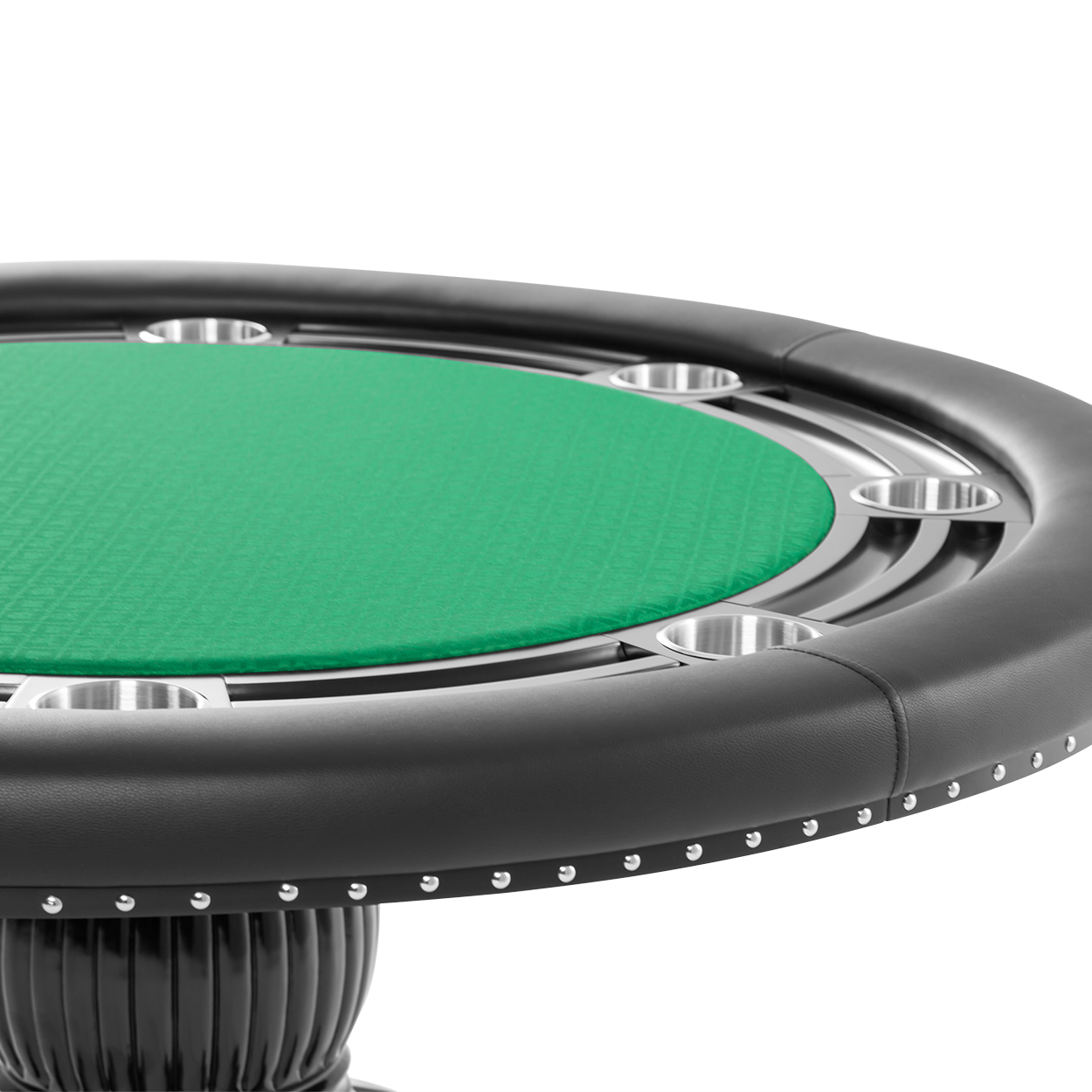 BBO Poker Tables Nighthawk Black Round Poker Table 8 Person