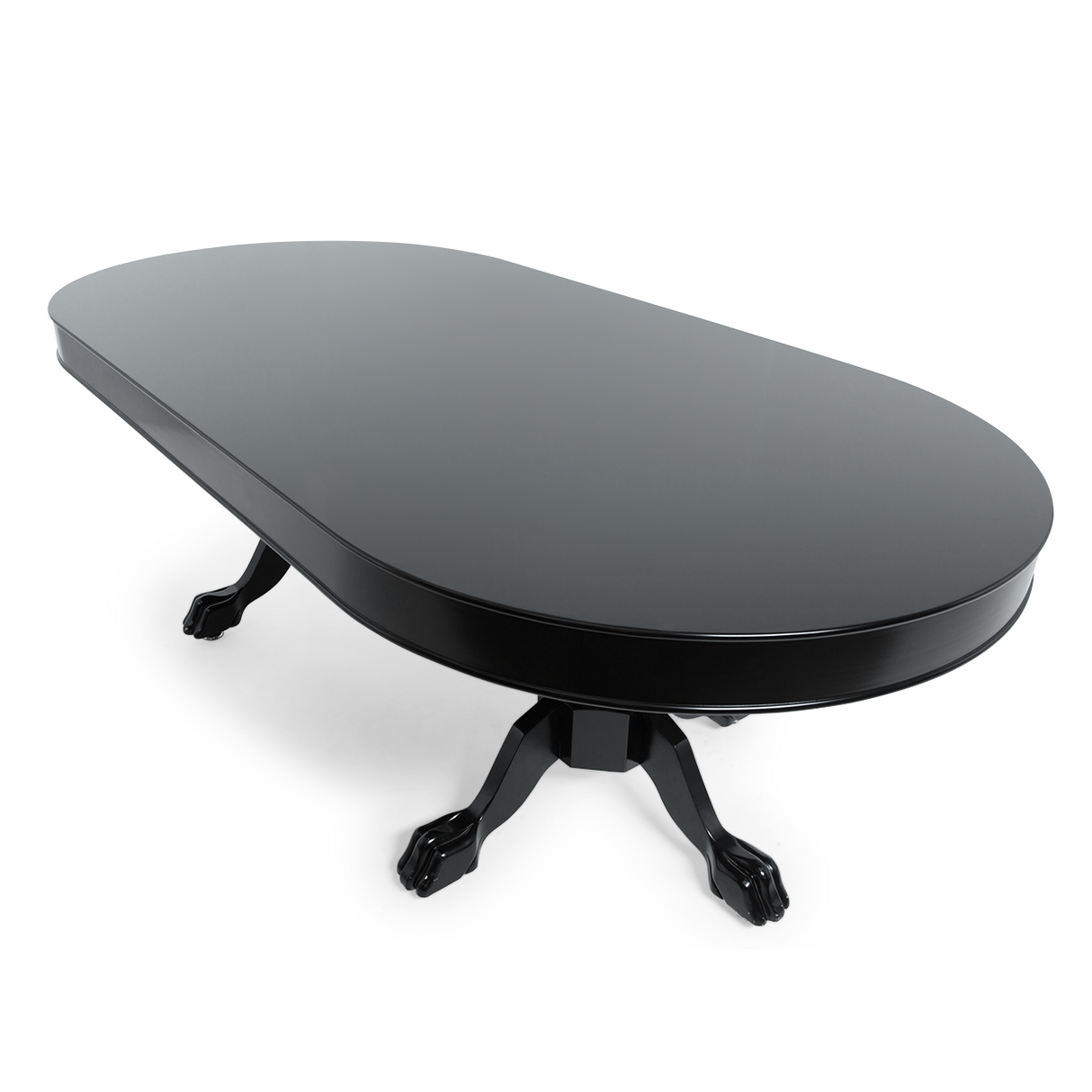 BBO Poker Tables Elite Black Oval Poker Table 10 Person