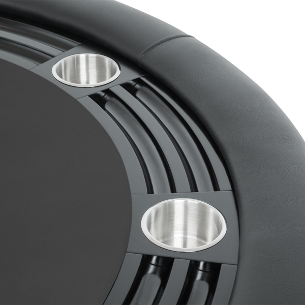 BBO Poker Tables Nighthawk Black Round Poker Table 8 Person