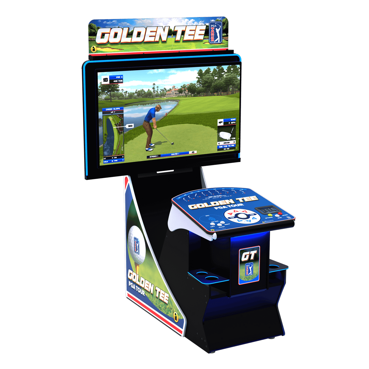 Incredible Technologies Golden Tee PGA TOUR Home Edition – Deluxe