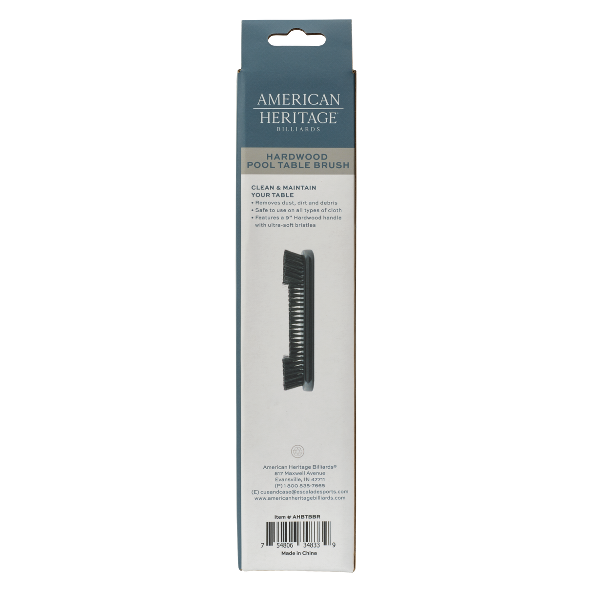 American Heritage Billiards Hardwood Pool Table Brush