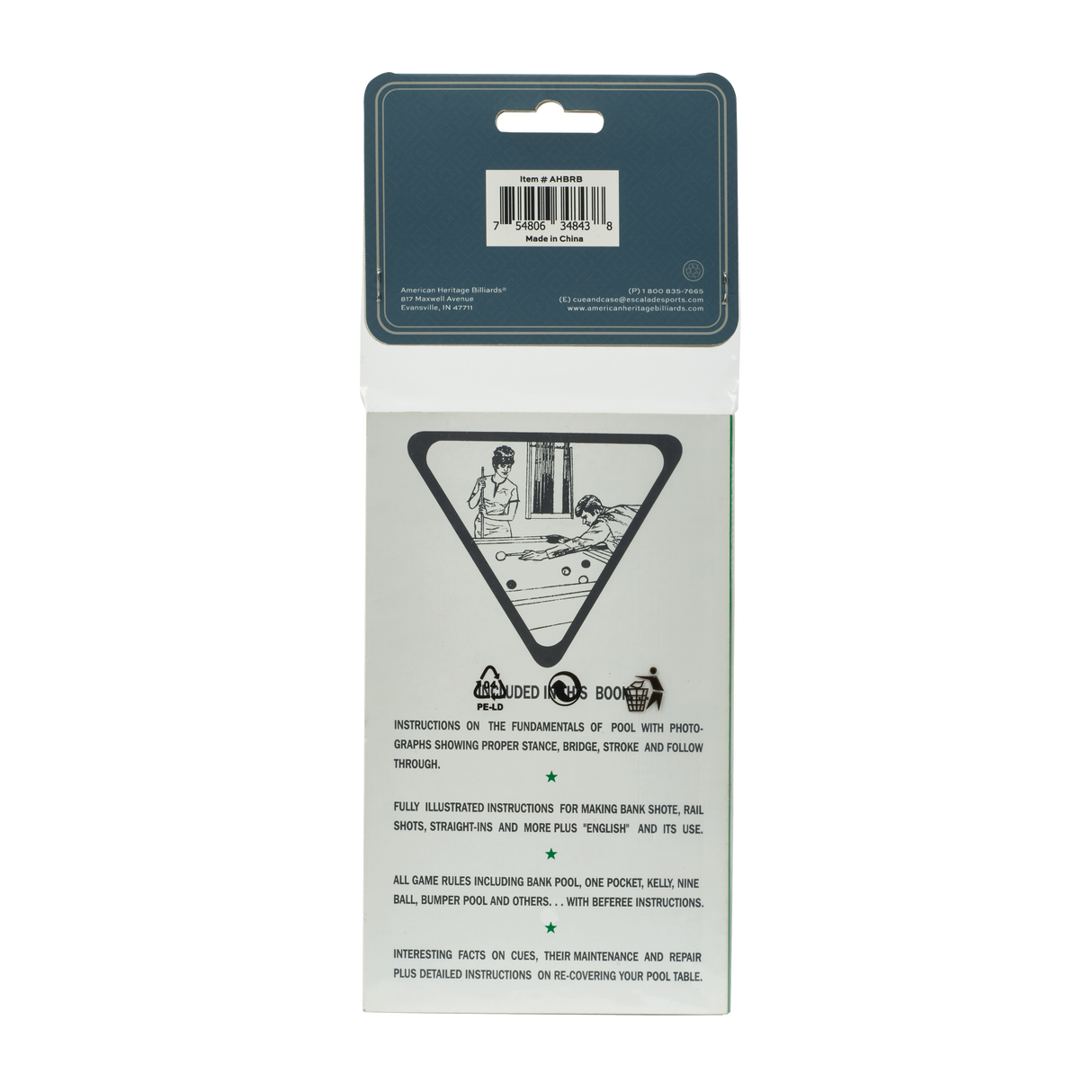 American Heritage Billiards Billiards Rule Book